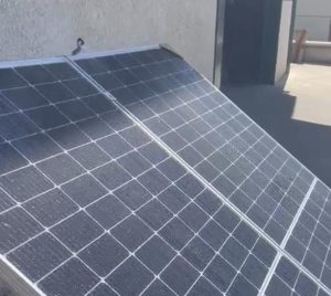 Limpieza placas solares
