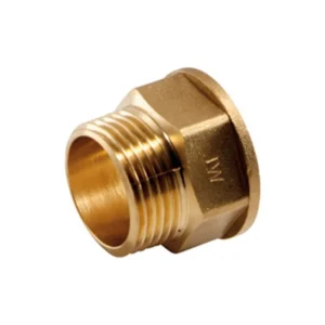 Manguito MH latón D.3/8"-3/8".- 5 unids.