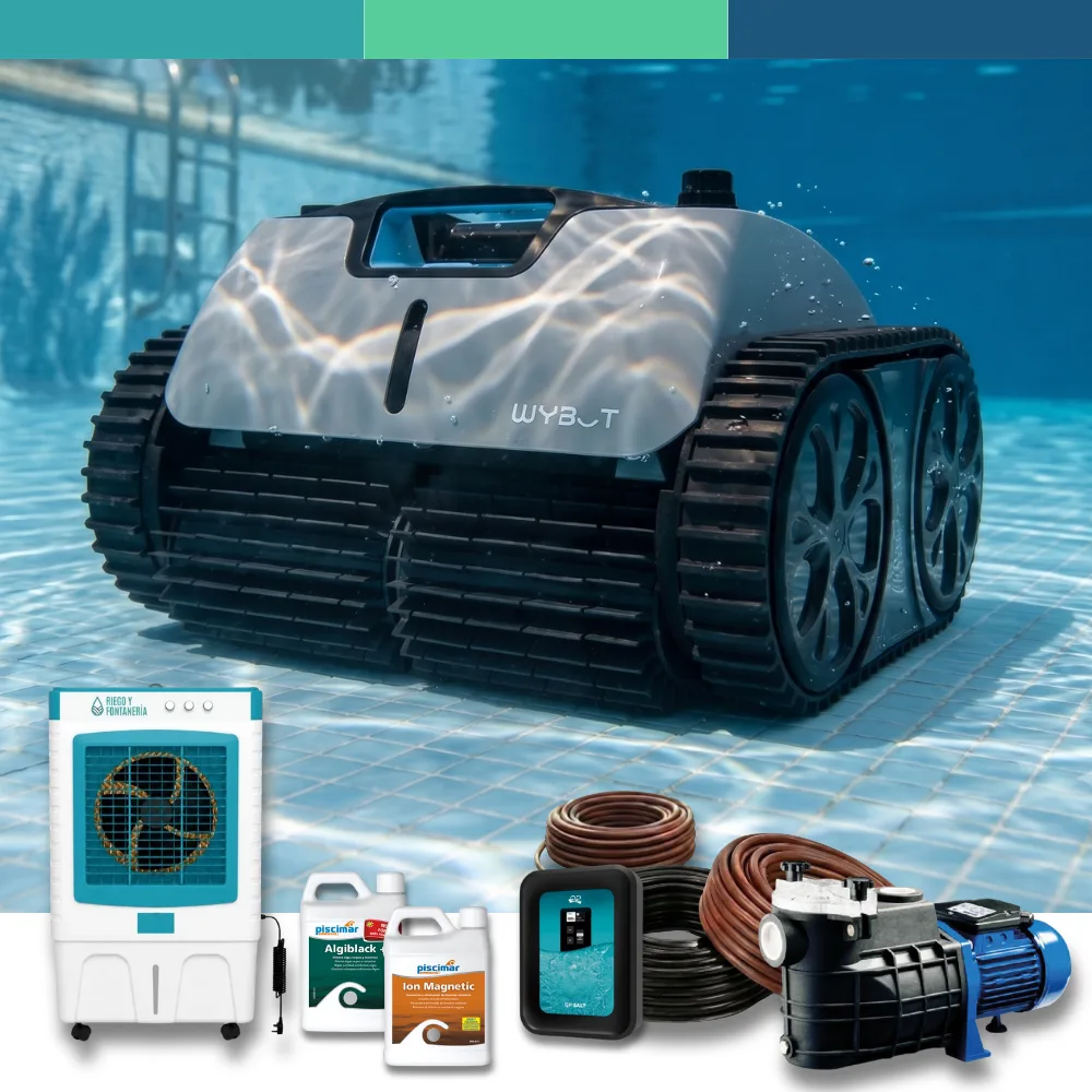 material de riego piscinas y fontaneria movil